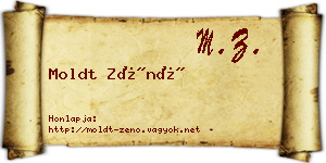 Moldt Zénó névjegykártya